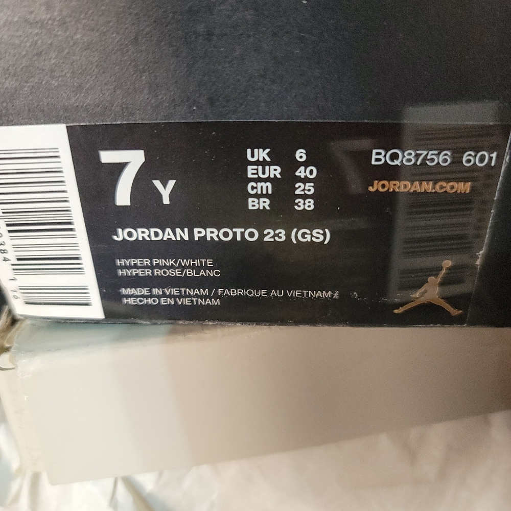 Hot pink Jordans size 7y